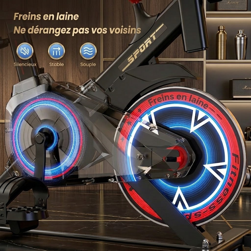 Vélo d'appartement silencieux