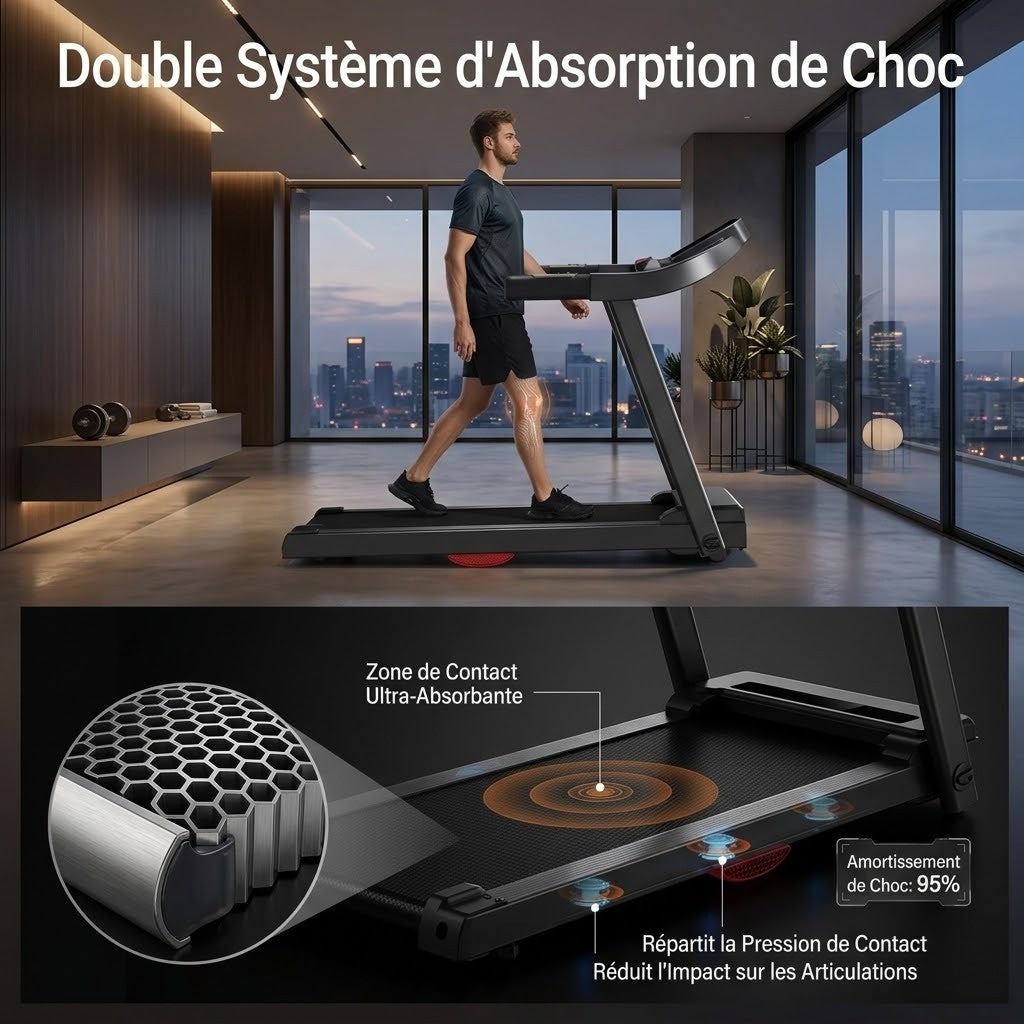 Tapis de course pliable