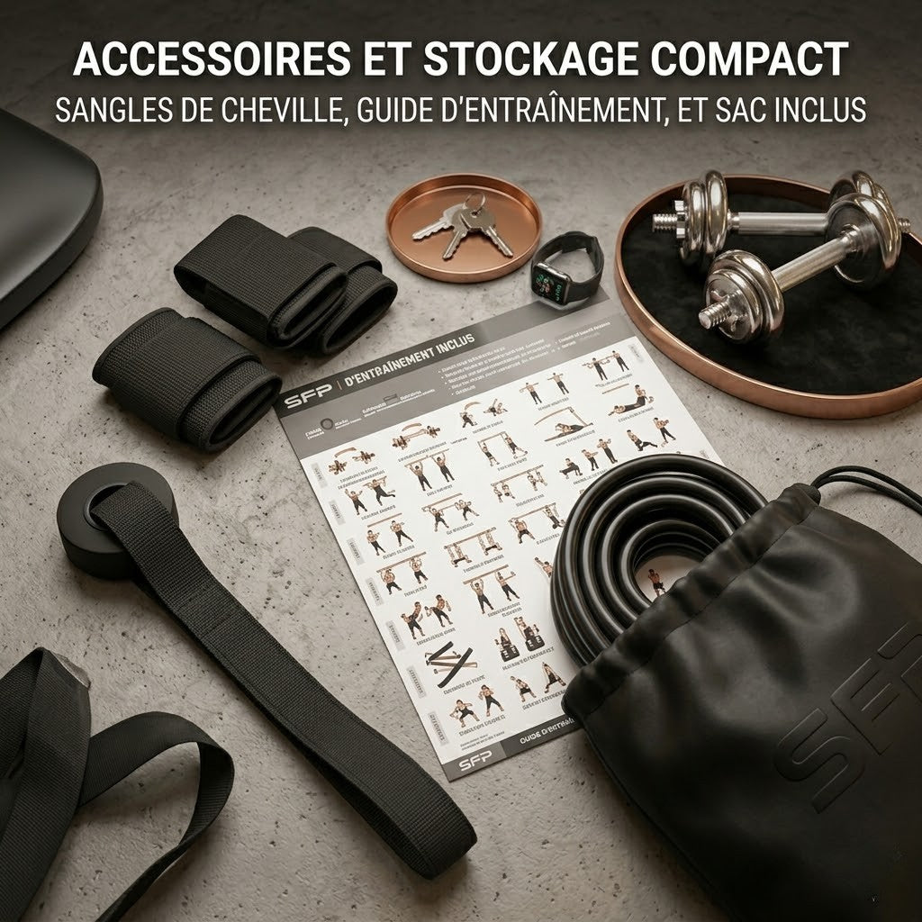 Kit Bande élastique de musculation avec barre